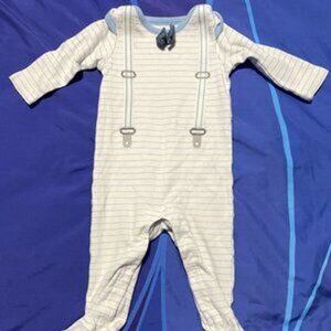 🔥6/$10🔥 Children's Place Footie "Fancy" Baby Boy Pajamas, 3-6 Months